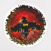 Schwarze Katzen, griesgrämige Fledermäuse Personal Etiketten (Design 1)