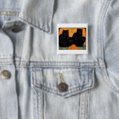 Schwarze Katzen-Halloween-Knopf Button (Beispiel)