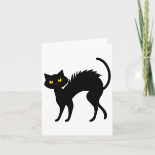Schwarze Katzen Halloween - Schwarze Katzen Karte