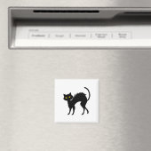 Schwarze Katzen Halloween - Schwarze Katzen Magnet (In Situ (Geschirrspüler))