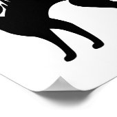 Schwarze Katzen Halloween - Schwarze Katzen Poster (Ecke)