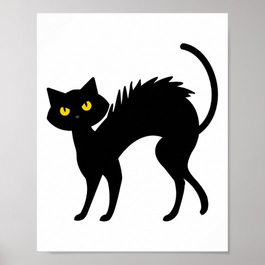 Schwarze Katzen Halloween - Schwarze Katzen Poster (Vorne)