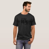 Schwarze Katzen Halloween T-Shirt (Vorne ganz)