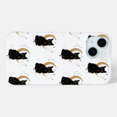 Schwarze Katzen-Handyhülle Case-Mate iPhone Hülle (Rückseite (Horizontal))