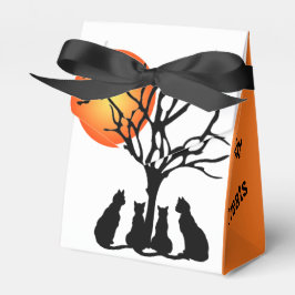 Schwarze Katzen im Mondlicht Geschenkschachtel