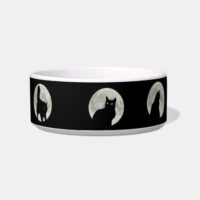 Schwarze Katzen im Vollmond-Licht Napf (Rechts)