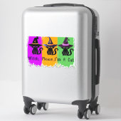 Schwarze Katzen in der Hexe hassen essenziellen T  Aufkleber (Koffer)