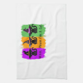 Schwarze Katzen in der Hexe hassen essenziellen T  Geschirrtuch (Vertikal)