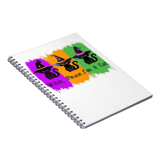 Schwarze Katzen in der Hexe hassen essenziellen T Notizblock (Rechte Seite)