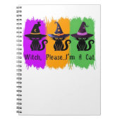 Schwarze Katzen in der Hexe hassen essenziellen T  Notizblock (Vorderseite)