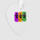 Schwarze Katzen in der Hexe hassen essenziellen T  Ornament (Vorderseite)