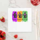 Schwarze Katzen in der Hexe hassen essenziellen T  Serviette (Beispiel)