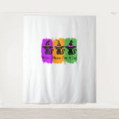 Schwarze Katzen in der Hexe hassen essenziellen T Wandteppich (Vorderseite)