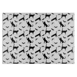 Schwarze Katzen Jagen Fledermäuse Einfaches Hallow Schneidebrett