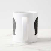 Schwarze Katzen Jumbo-Tasse (Rückseite)
