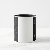 Schwarze Katzen-Kaffee Tasse (Zentrum)
