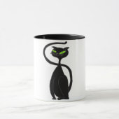 Schwarze Katzen-Kaffee-Tasse Tasse (Zentrum)