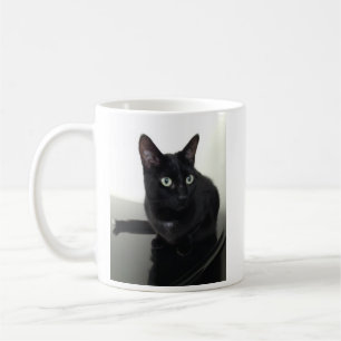 Schwarze Katzen-Kaffeetasse Kaffeetasse