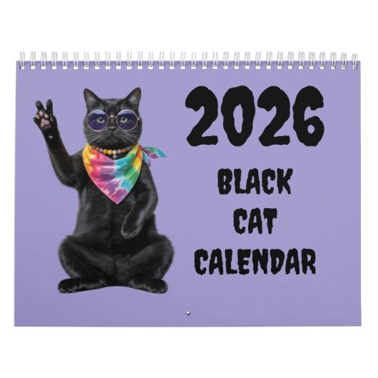 Schwarze-Katzen-Kalender Kalender (Titelbild)