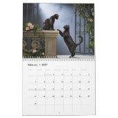 Schwarze-Katzen-Kalender Kalender (Feb 2027)