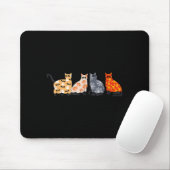 Schwarze Katzen Kätzchen Kitty Kürbis Gruselig Spu Mousepad (Mit Mouse)