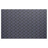Schwarze Katzen/Katze/Kätzchen-Silhouette auf Stoff (Fat Quarter (45,7 x 55,9 cm))