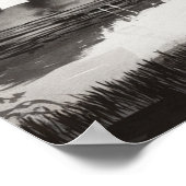 Schwarze Katzen Landschaft Wash Poster Wand an Wan (Ecke)