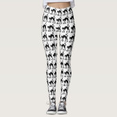 Schwarze Katzen Leggings (Vorderseite)