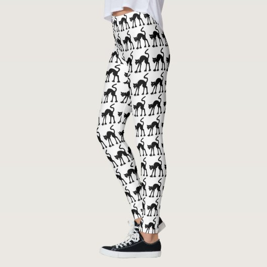 Schwarze Katzen Leggings (Links)