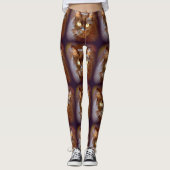 Schwarze Katzen Leggings (Vorderseite)