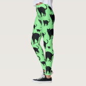 Schwarze Katzen Leggings (Links)