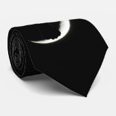 Schwarze Katzen-Lieben Sie zum Mond und zur Krawatte (Gerollt)