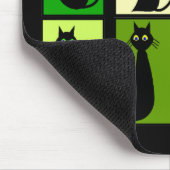 Schwarze Katzen-Liebhaber-Geschenke Mousepad (Ecke)