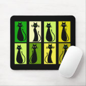 Schwarze Katzen-Liebhaber-Geschenke Mousepad (Mit Mouse)