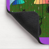 Schwarze Katzen-Liebhaber-Kunst-Geschenke Mousepad (Ecke)