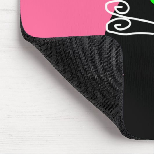 Schwarze Katzen-Liebhaber-Kunst-Geschenke Mousepad (Ecke)