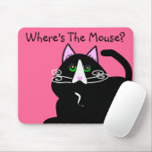 Schwarze Katzen-Liebhaber-Kunst-Geschenke Mousepad (Mit Mouse)