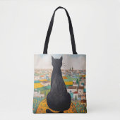 Schwarze-Katzen-Liebhaber Tasche (Vorderseite)