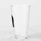 Schwarze Katzen-Liter-Glas Glas (Links)