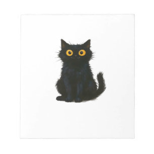 Schwarze Katzen Magie � Süße und Gruselige Hallowe Notizblock