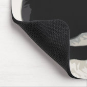 Schwarze Katzen-Mausunterlage Mousepad (Ecke)