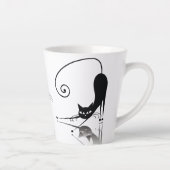 Schwarze Katzen Milchtasse (Rechts)
