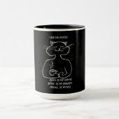 Schwarze Katzen mit der purrpose Kaffee-Tasse Tasse (Zentrum)