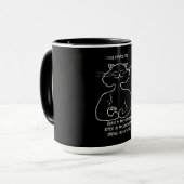 Schwarze Katzen mit der purrpose Kaffee-Tasse Tasse (Vorderseite Links)