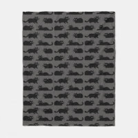 Schwarze Katzen-Muster