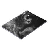 Schwarze Katzen-Notizbuch Notizblock (Linke Seite)