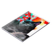 Schwarze Katzen-Notizbuch Notizblock (Linke Seite)