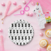 Schwarze Katzen Pappteller (Party)