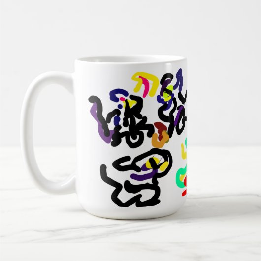 Schwarze Katzen Party Kaffeetasse (Links)