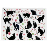 Schwarze Katzen Pfefferminz Geschenktüte (Rückseite)